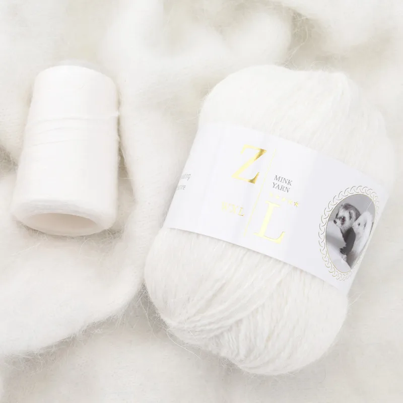 50g+20g Partner / Set Graded Yarn Long Mink Yarn DIY Knitting For Woman Sweater Baby Scarf Hat knitting yarn knitting wool yarn cotton yarn cotton knitting yarn wool yarn cotton wool yarn