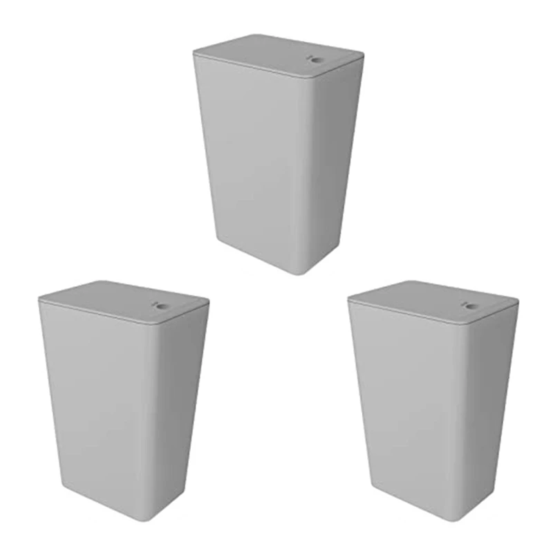 

3 шт., корзина для мусора с крышкой, 3 шт.
