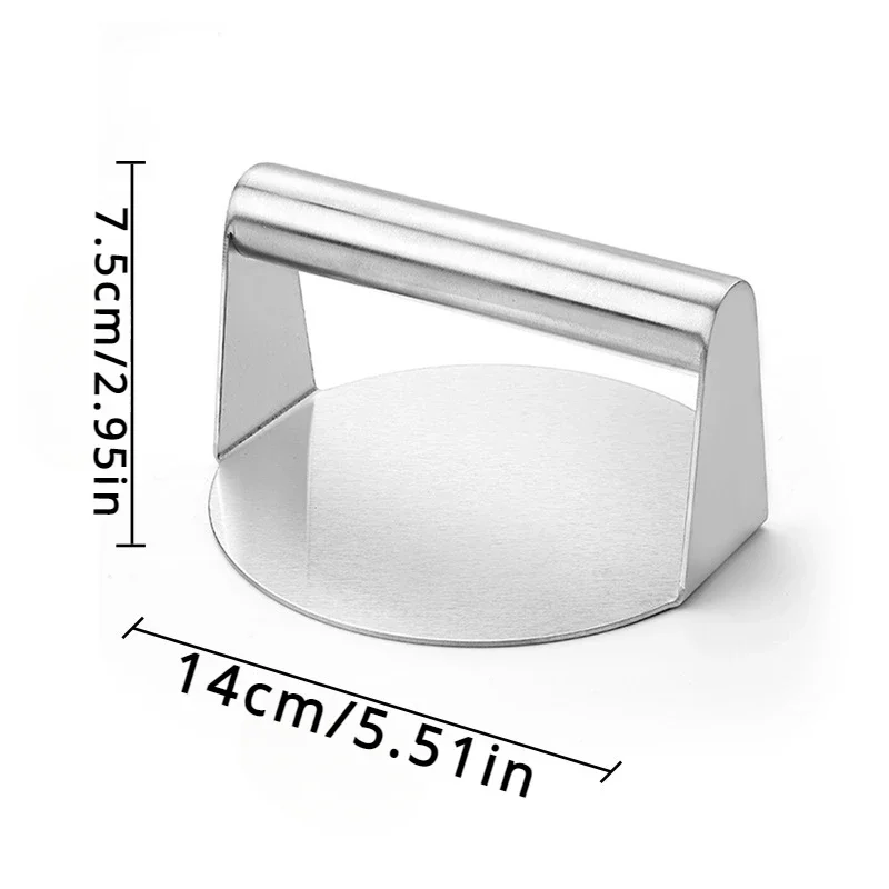 Stainless Steel Smash Burger Press Hamburger Patties Meat Masher Circular Meat Press Mold for Deli Meats Kitchen Accessories burger press burger maker