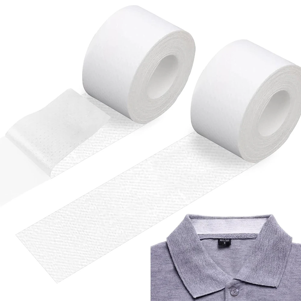 Disposable Collar Protector Sweat Pads Self-adhesive Shirt Collar Neck Liner Invisible Protector Hat Sweat Against Stains