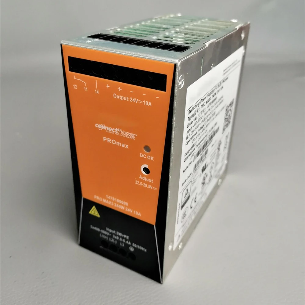 New 1478180000 PRO MAX3 240W 24V 10A Switching Power Supply For Weidmuller 5 New 1478180000 PRO MAX3 240W 24V 10A Switching Power Supply For Weidmuller - Image 3