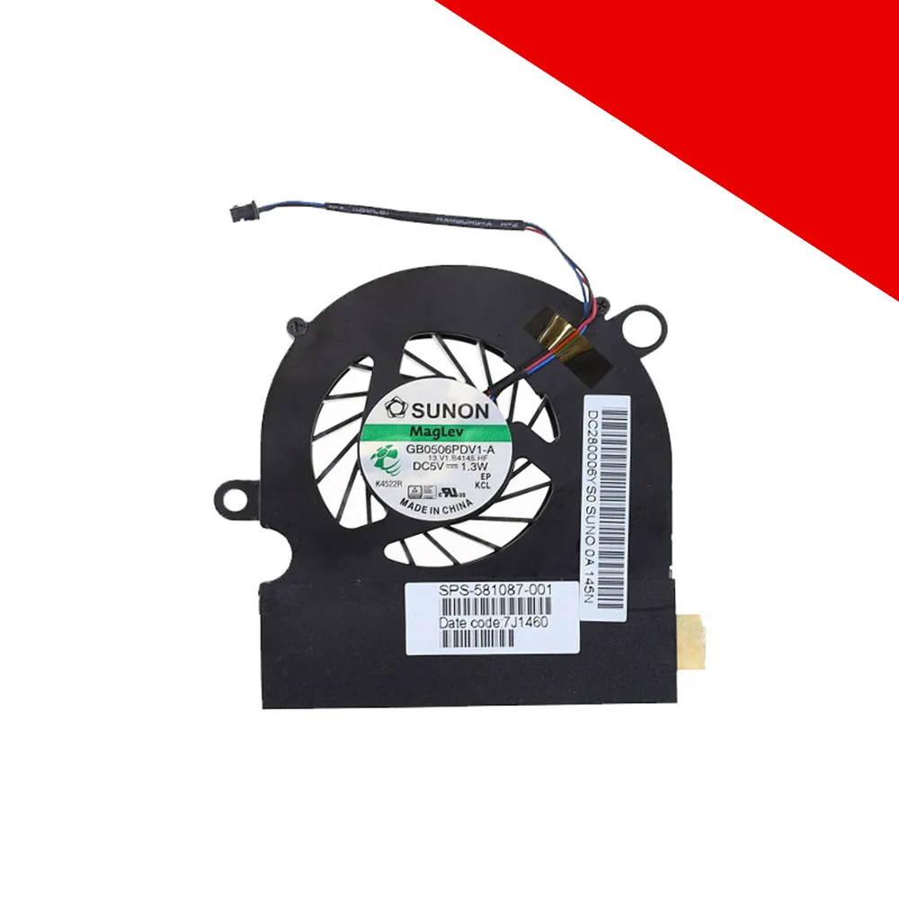 

New original cpu cooling fan for HP Probook 5310M SPS-581088-001 SPS-581087-001 581087-001 GB0506PDV1-A B4145 DC5V 3Pin