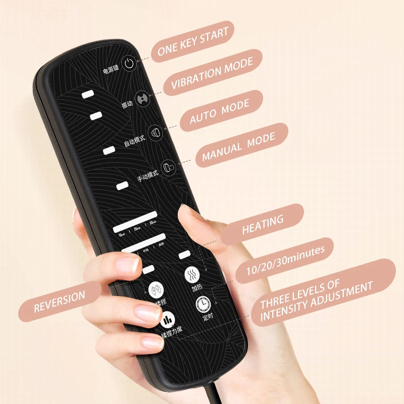 Heated Full Body Massage Mat with Vibration and Remote