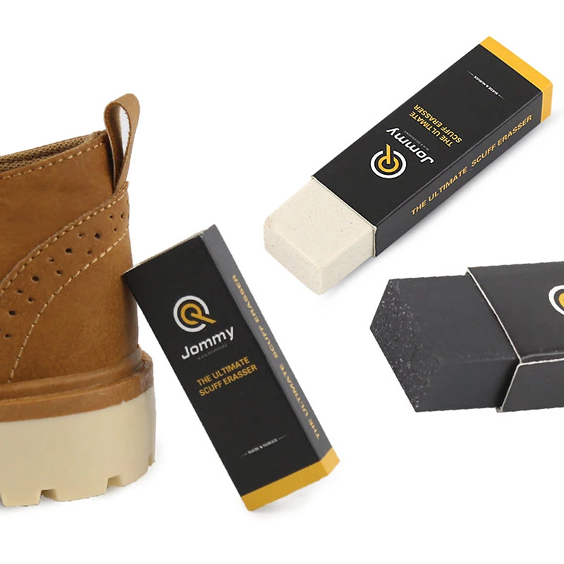 1PC Rubber Block for Suede Leather Shoes Boot Clean Care Eraser Shoe Brush Wipe White / Black 5