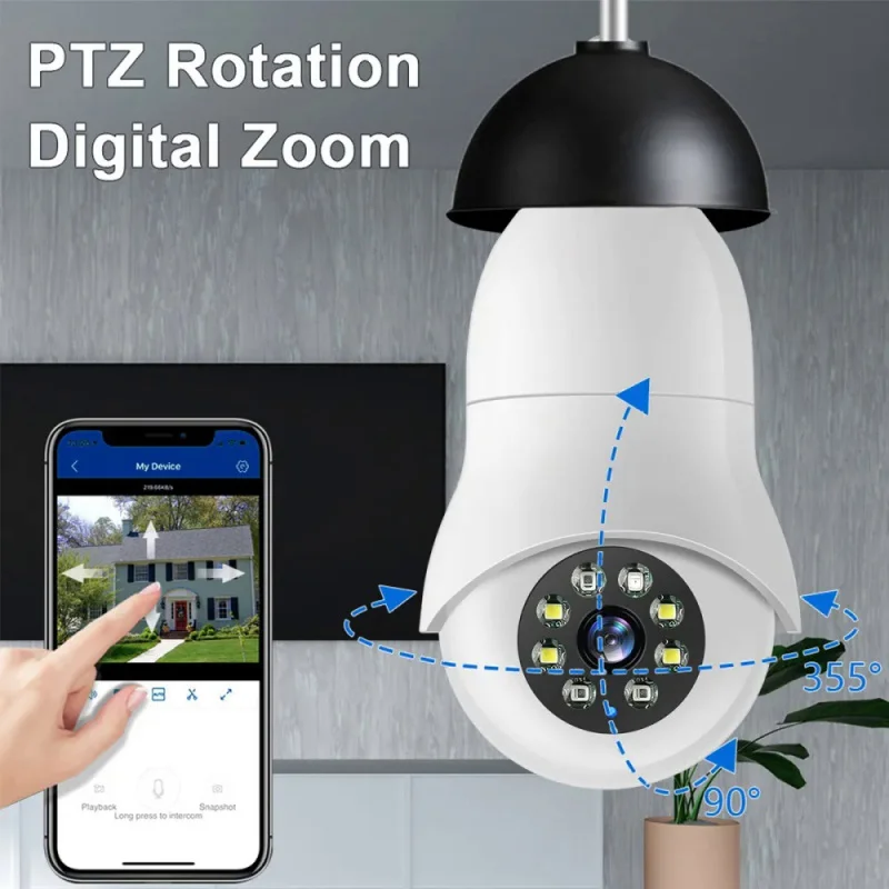White ABS Outdoor WiFi Security Camera