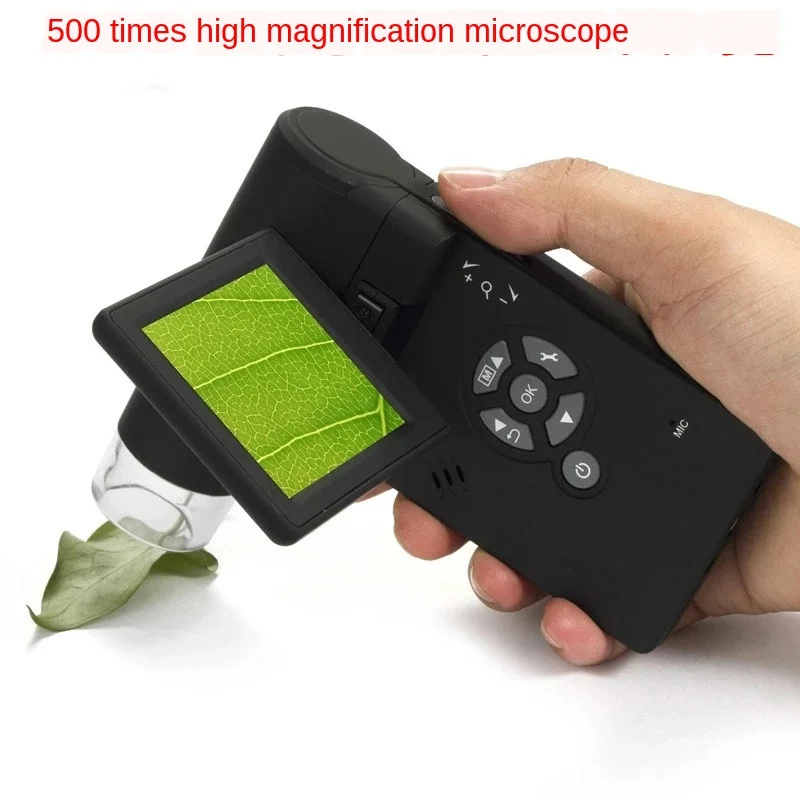 

Portable card HD screen 500 times digital microscope camera electronic magnifying glass can be connected to USB/AV