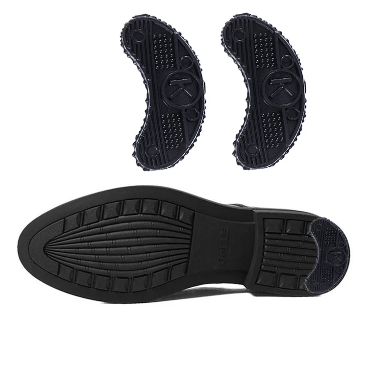 Fersenplatten, 20 Stück, rutschfeste Fersenhähne für Schuhe, Schuhreparaturpolster, Ersatz-Zehenplatten für Schuhe (schwarz) – Detail 2