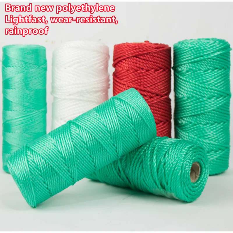 1/2/3/4mm Polyethylene Nylon Rope Plastic Rope Binding Greenhouse Hanging  Seedling Climbing Rattan Color Thin Wire Braided Rope - Cords - AliExpress