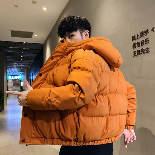 남성용 따뜻한 재킷 코트, 두꺼운 후드 파카, 턴 다운 칼라, 따뜻한 코트, 패션 스트리트웨어, 3XL, 겨울, 신상 4