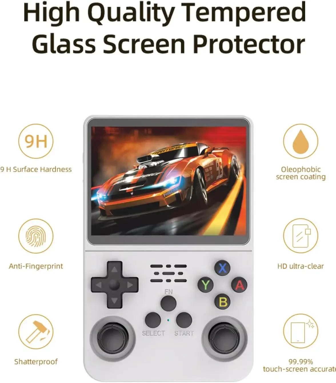 4-in-1 Game Console Travel Case with Tempered Glass Screen Protectors & Storage