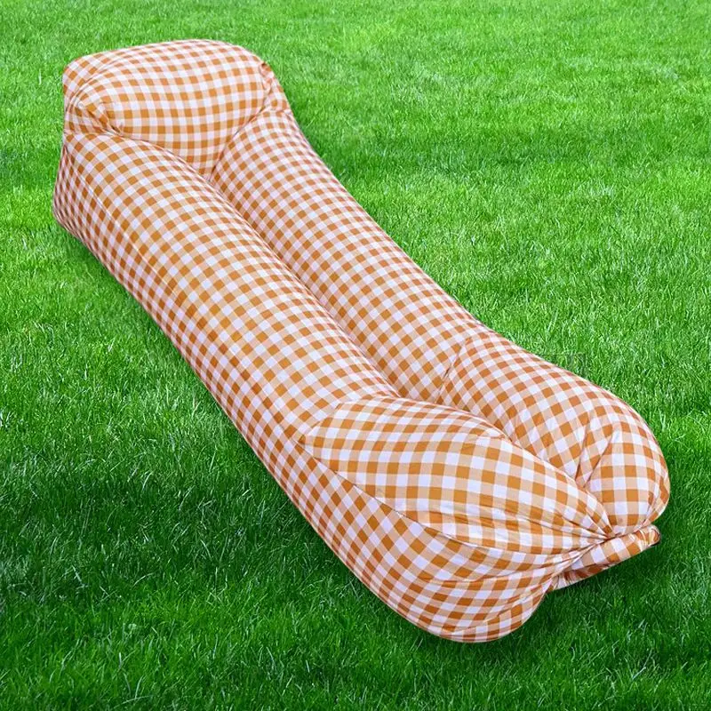 Outdoor air sofa bed, portable inflatable sofa, lazy person inflatable sofa bed, camping air cushion bed, lunch break artifact
