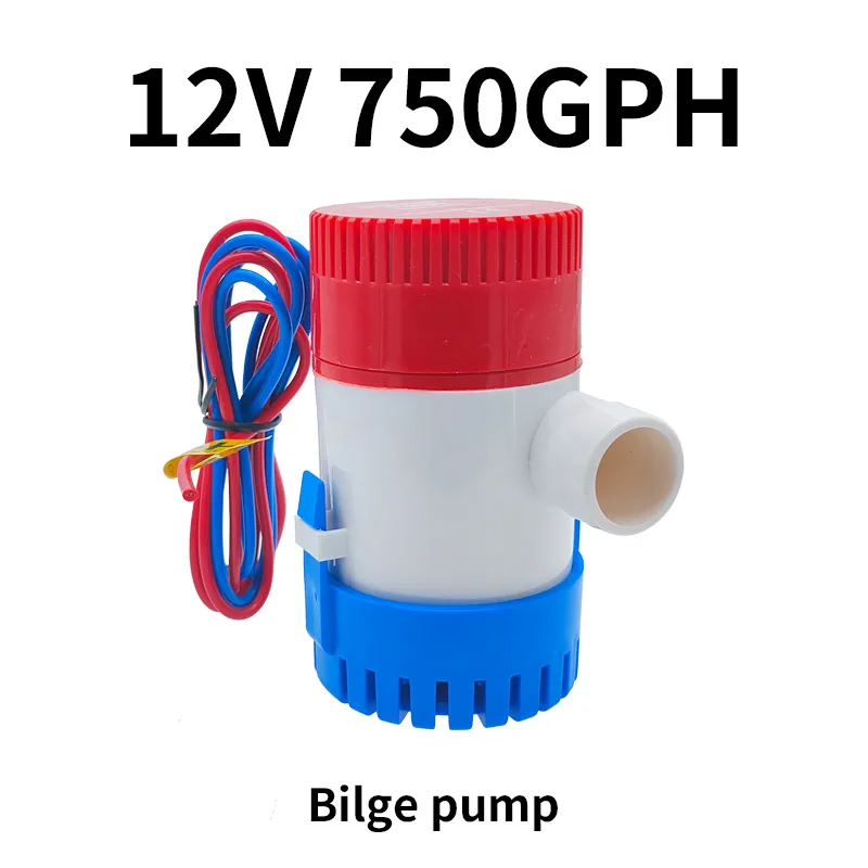 ตัวเลือกสินค้า ปั๊มน้ำท้องเรือ 1 ชิ้น 12V 24V 1100gph 750gph พร้อมสวิตช์ลูกลอย ใช้สำหรับเรือ เครื่องบินน้ำ บ้านเคลื่อนที่ เรือบ้าน