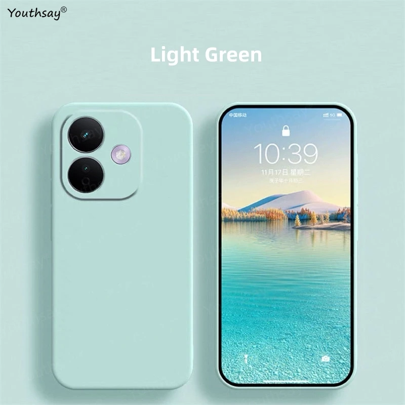 Liquid Silicone Soft TPU Phone Bumper Case Cover - Original Coque
