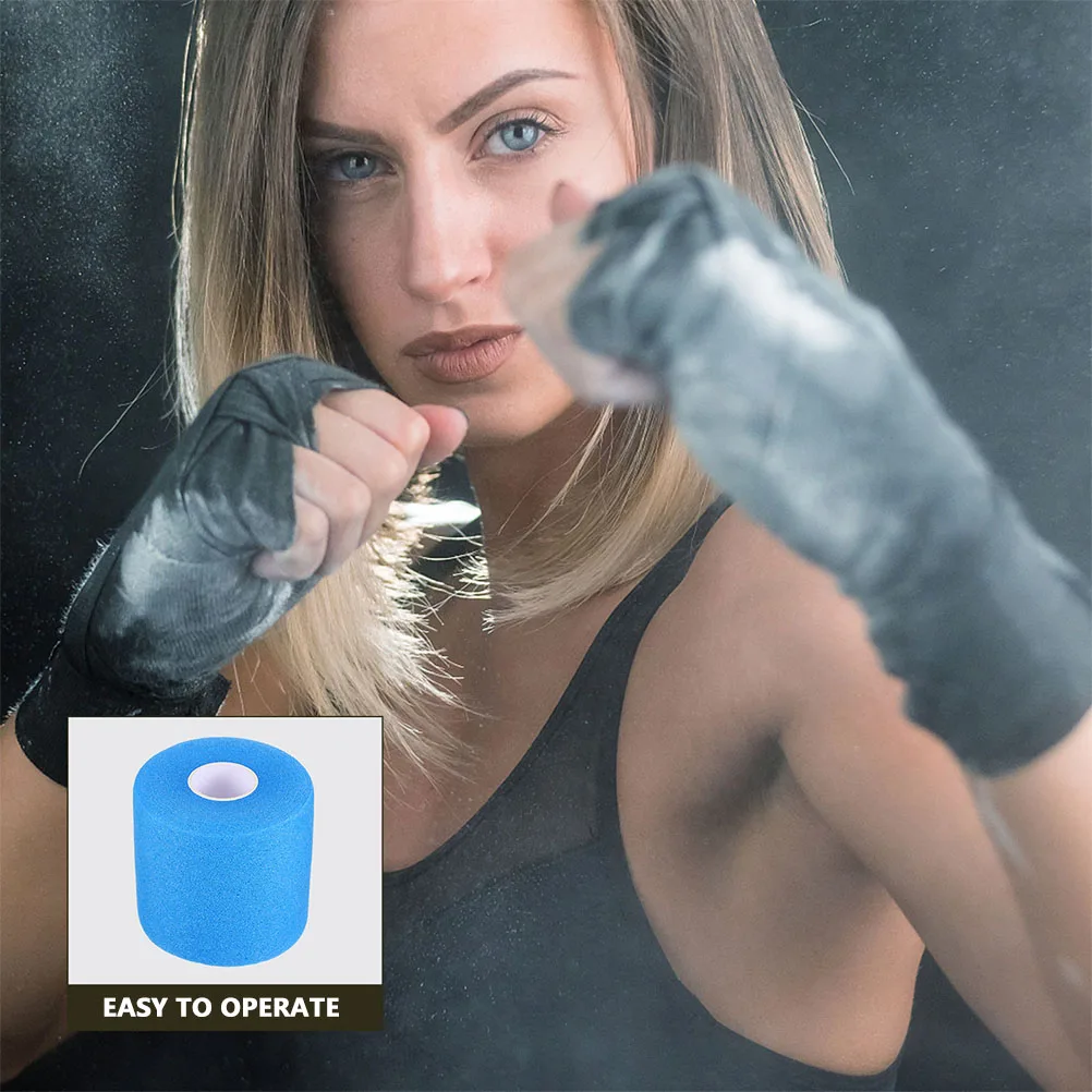 3 Rolls Sports Foam Tape Skin Membrane Sports Shock Absorption Tape Wrist Protective Wraps Racket Damping Skin-Friendly Wraps