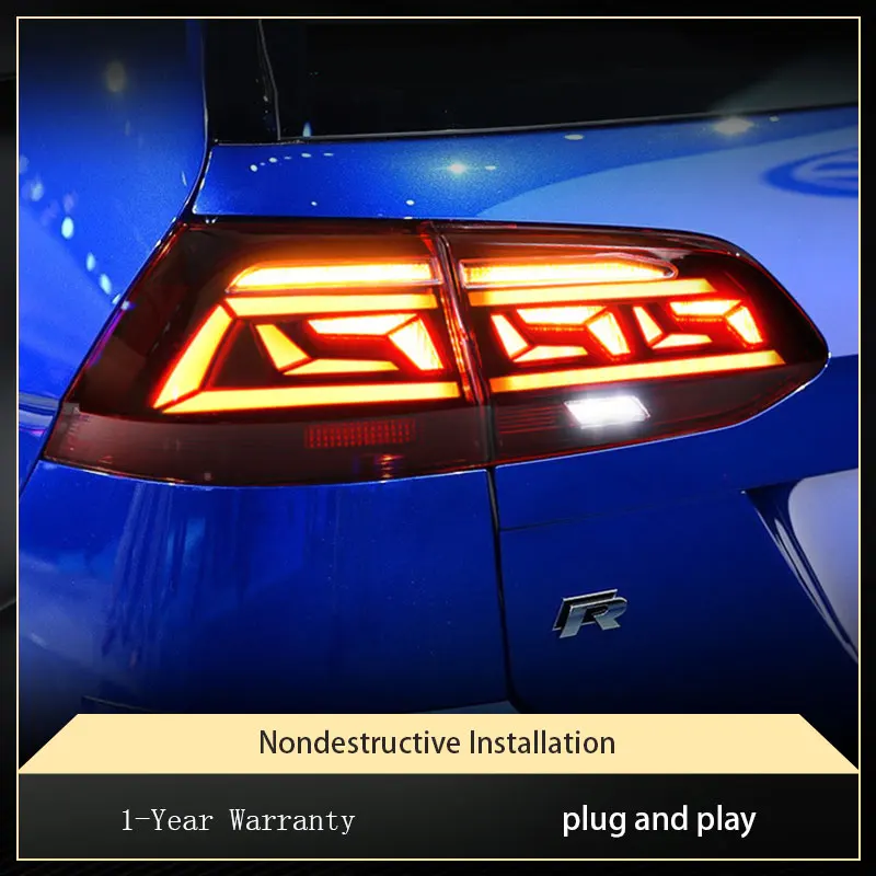 

Автомобильные фары для Volkswagen VW Golf 7 Travel Edition 2013-2017, Модифицированная задняя лампа в сборе, детали, сигнал поворота, задняя фара, аксессуары