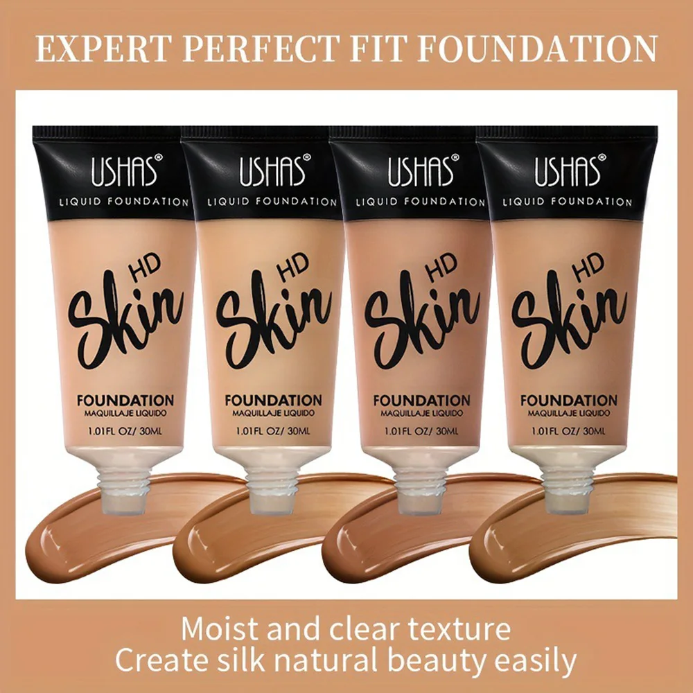 24Pcs 4 Colors Skin 24 Hr Extra-Long Wearing Liquid Hydrating Foundation Smooth Gorgeous & Flawless Complexion 2