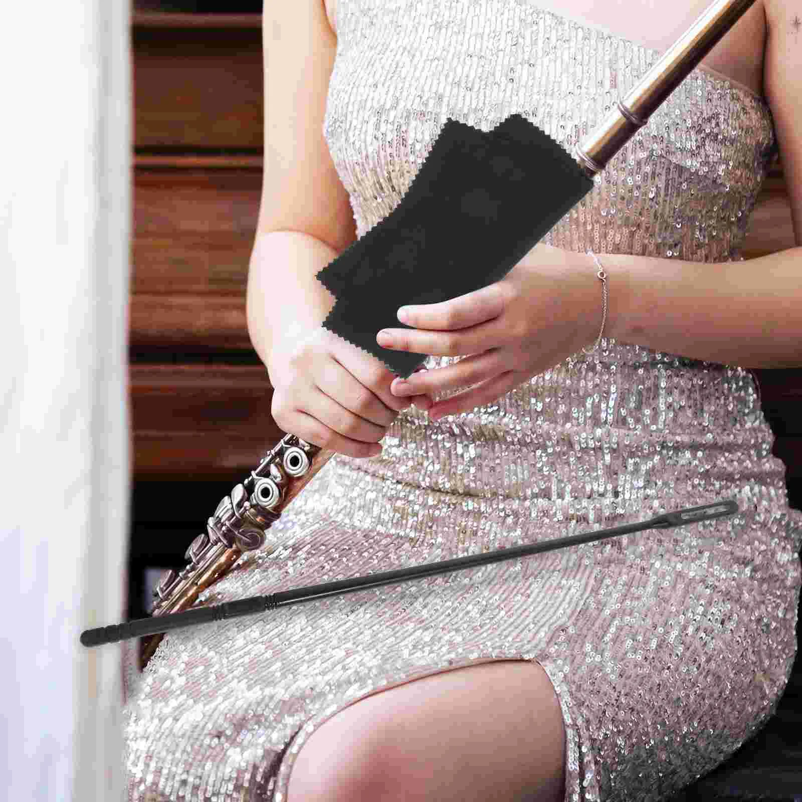 

Flute Cleaning Cloth Flute Musical Instrument Cleaning Cloths Portable Stick Flute Maintenance Supplies Accessories