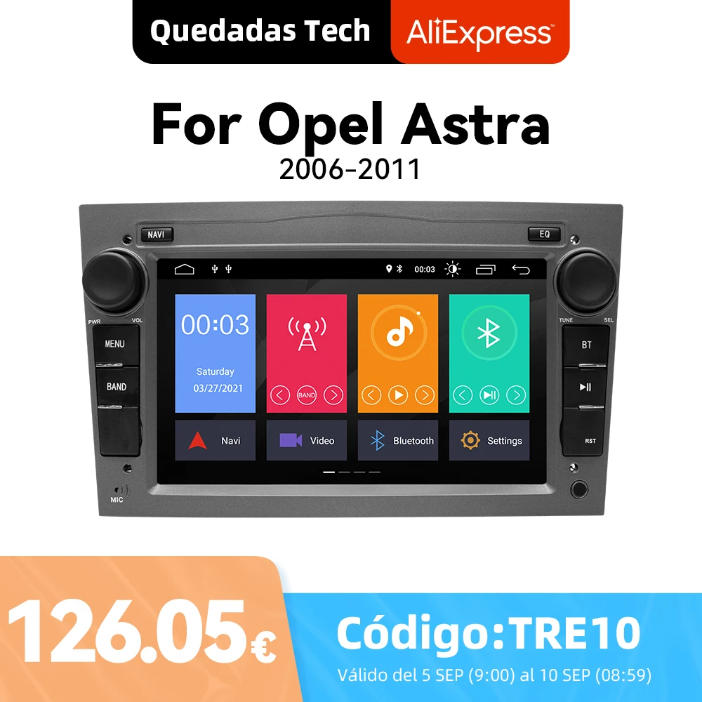 Reproductor multimedia con GPS para coche Opel, reproductor inalámbrico con Android, Carplay