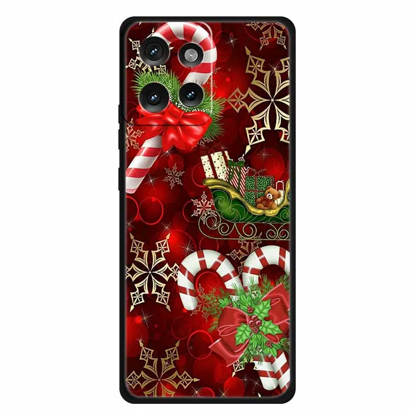 Festive Holiday Silicone Case - Soft TPU Protective Cover with Christmas Design