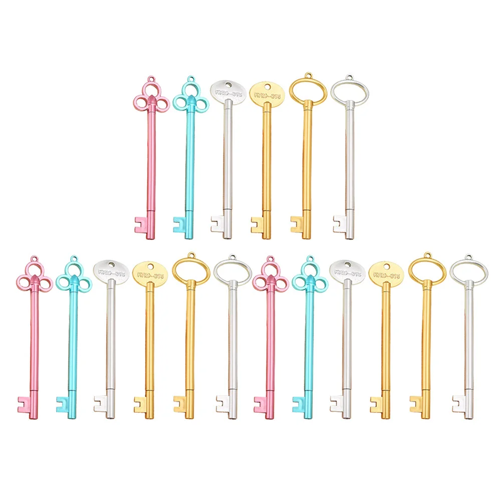 

18 Pcs Key Gel Pen Teachers Pens for Students Shaped Lovely Modeling Ink Plastic Writing Office Sign Gift