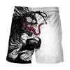 Summer Men's Shorts Marvel Venom Shorts 3D Anime Printed Swim Trunks Beach Shorts New Men's Shorts Fashion Men's Clothing 1