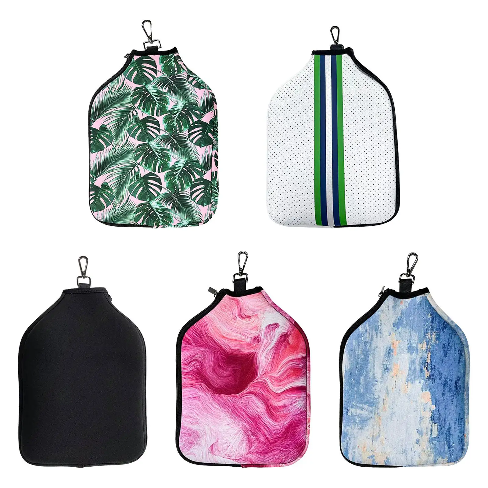 

Неопреновый чехол для ракетки, гладкая молния, легкий, премиум качества, с карабином и карманом для хранения