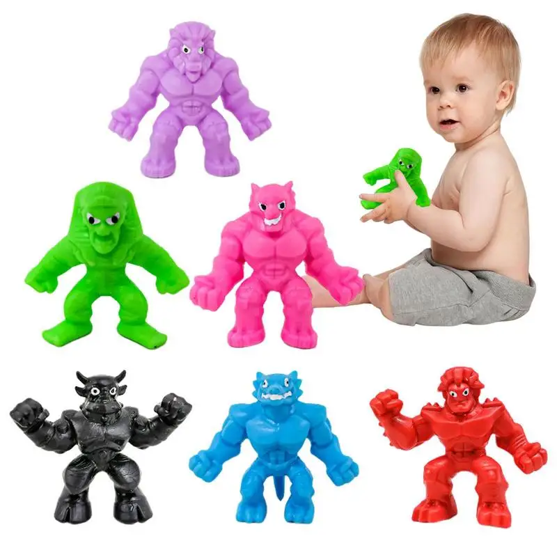 

Mochi Sensory Toy 6pcs Cute Squeeze Toys Sticky Sensory Anti Stress Relief Toys Antistress Toy Rising Stress Toys