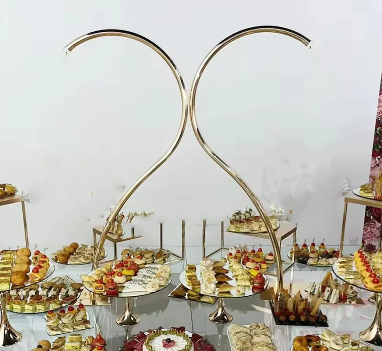 H90cm)wedding supplies centerpiece decor candle stand for hangging acrylic candle holder metal candelabra centerpieces wedding