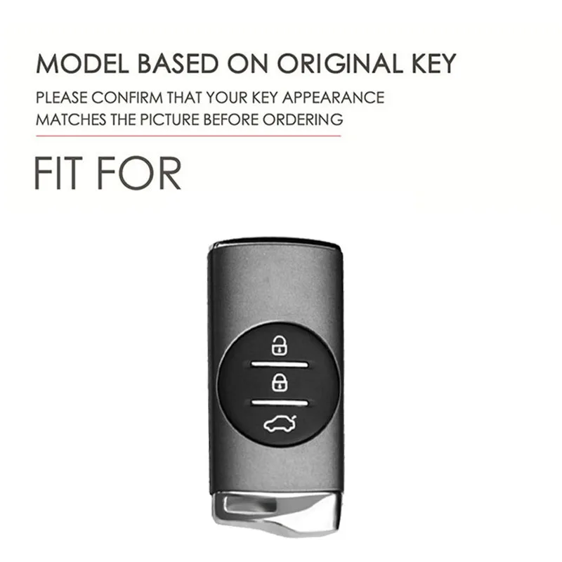 Premium Genuine Leather Car Key Case Cover and Keychain Holder