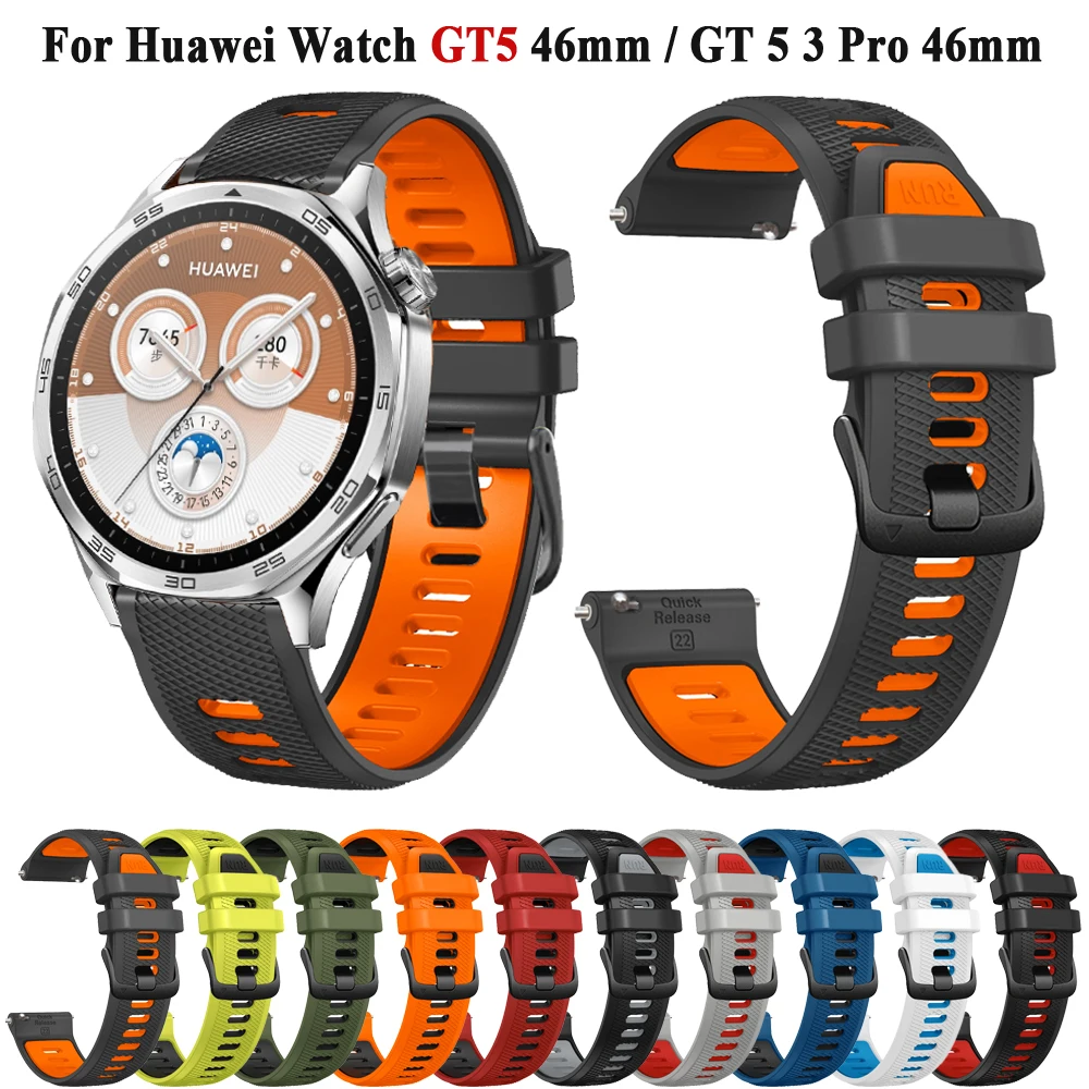 Premium 46mm Silicone Strap - Versatile Wristband Belt