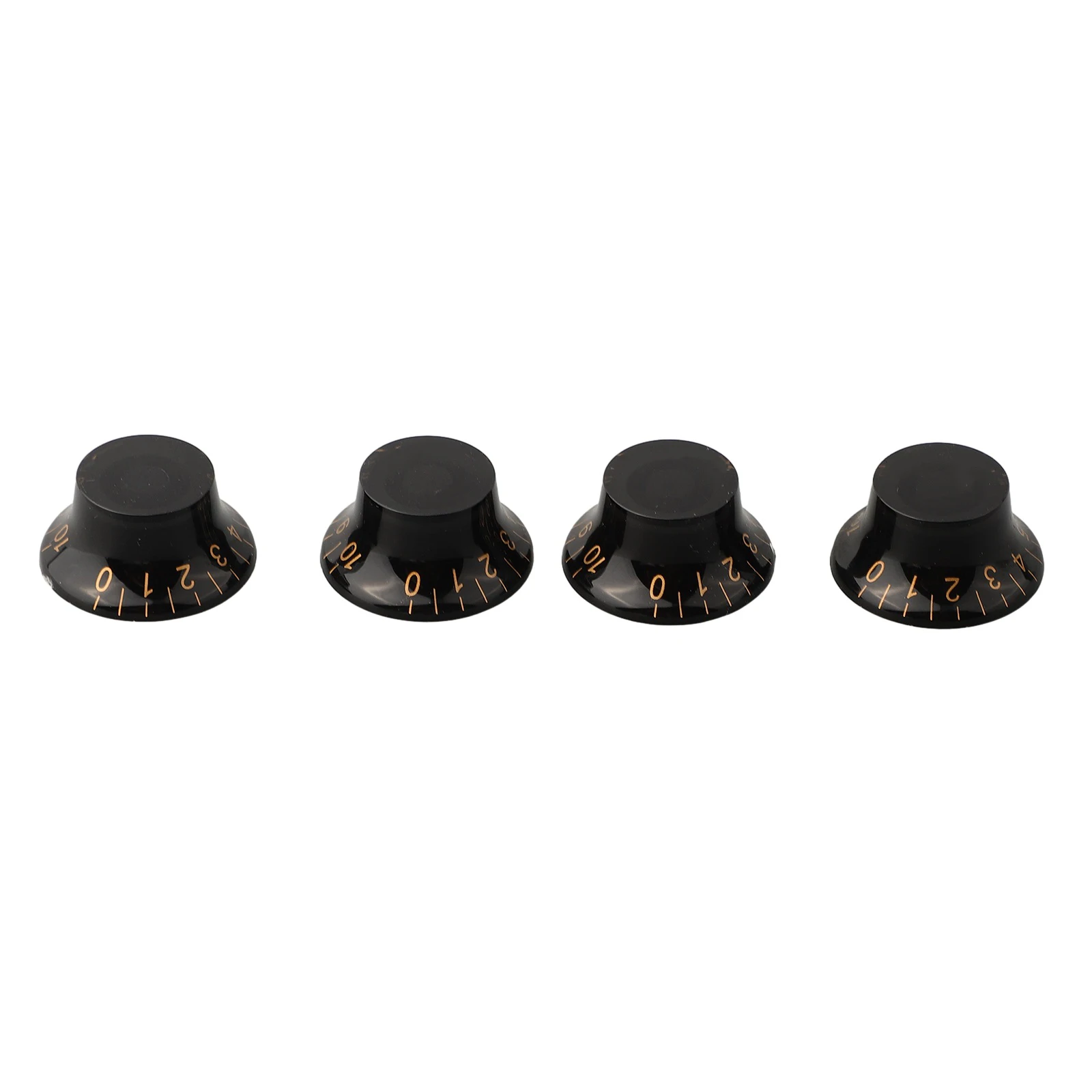 3 Perillas Para Guitarra Eléctrica - Volumen Y Tono, Acrílico Y Aluminio, Negro