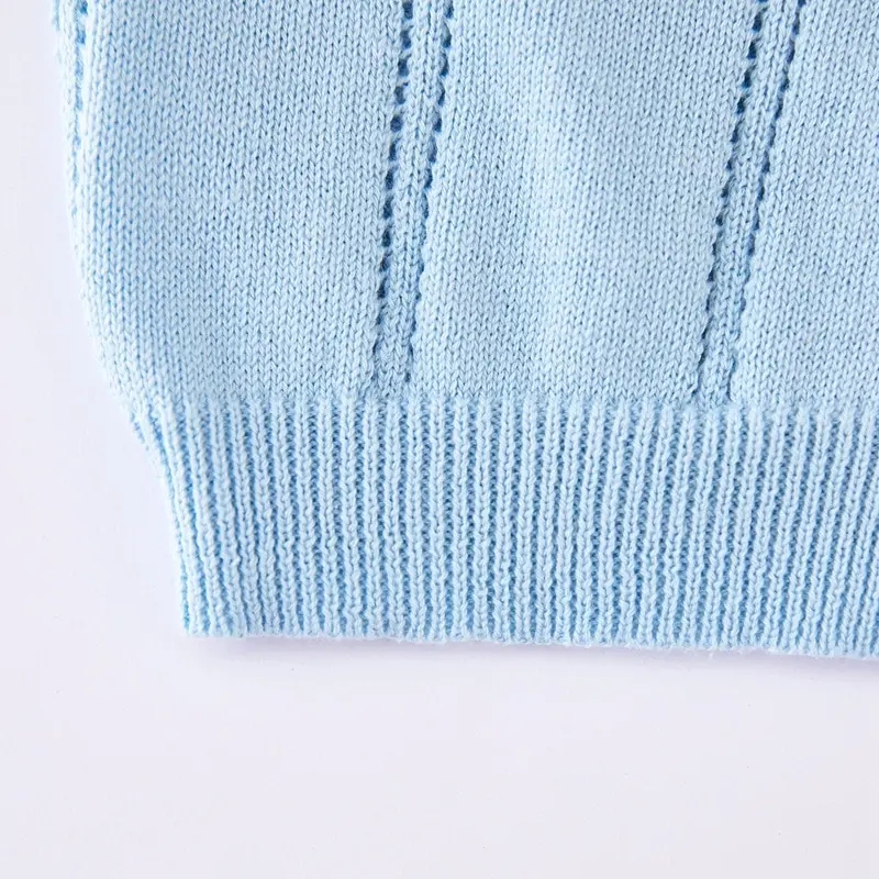 0-4yrs Spring Boys Outerwear for Kids Blue V-neck Girls Cardigan Sweater Jacket Cotton Boy Coat 1 2 3 4 Year Kids Clothes 225431