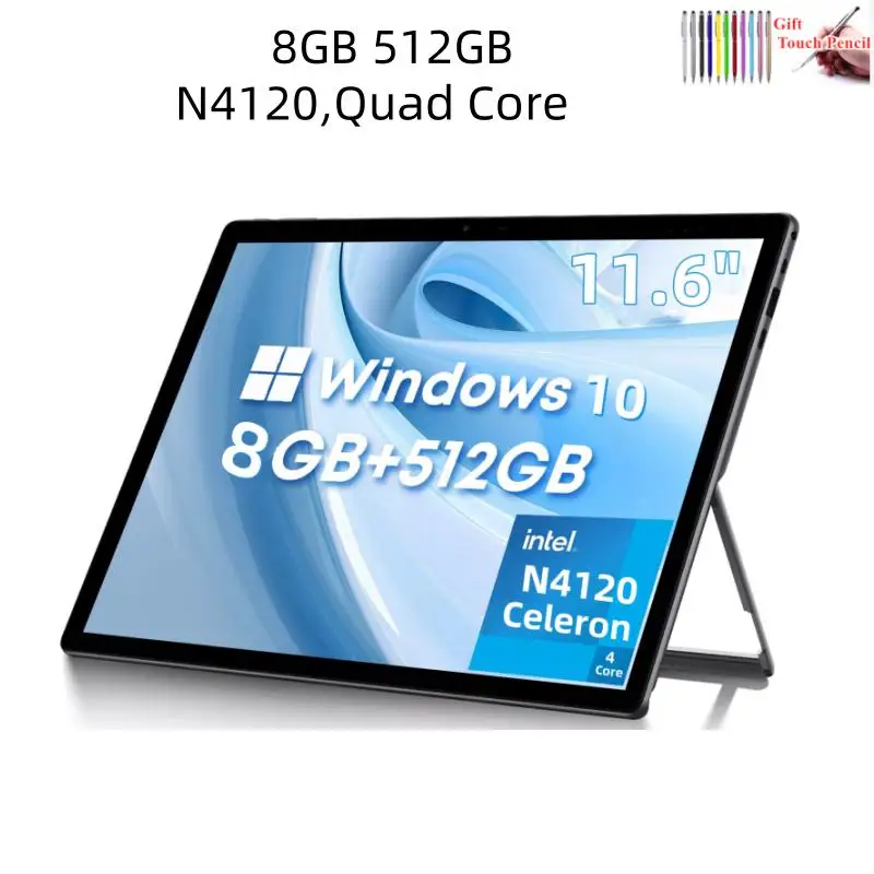 تابلت محمول 3 في 1 بنظام ويندوز intel core N4120 ا...