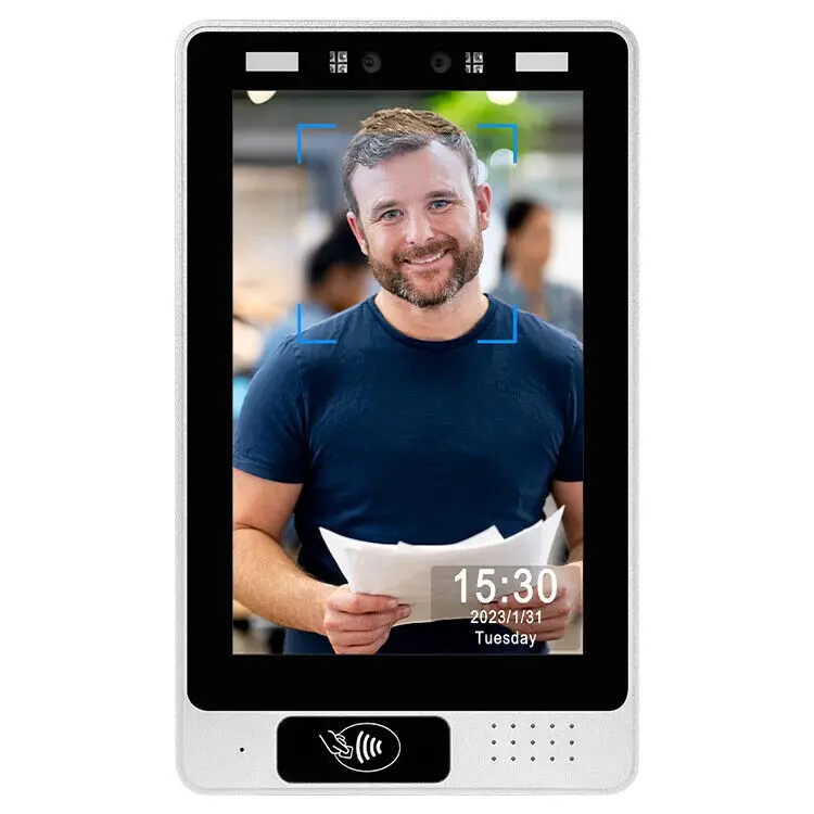 

8'' Flush-Mount Face Recognition Access Touch Screen Doorbell Door Station