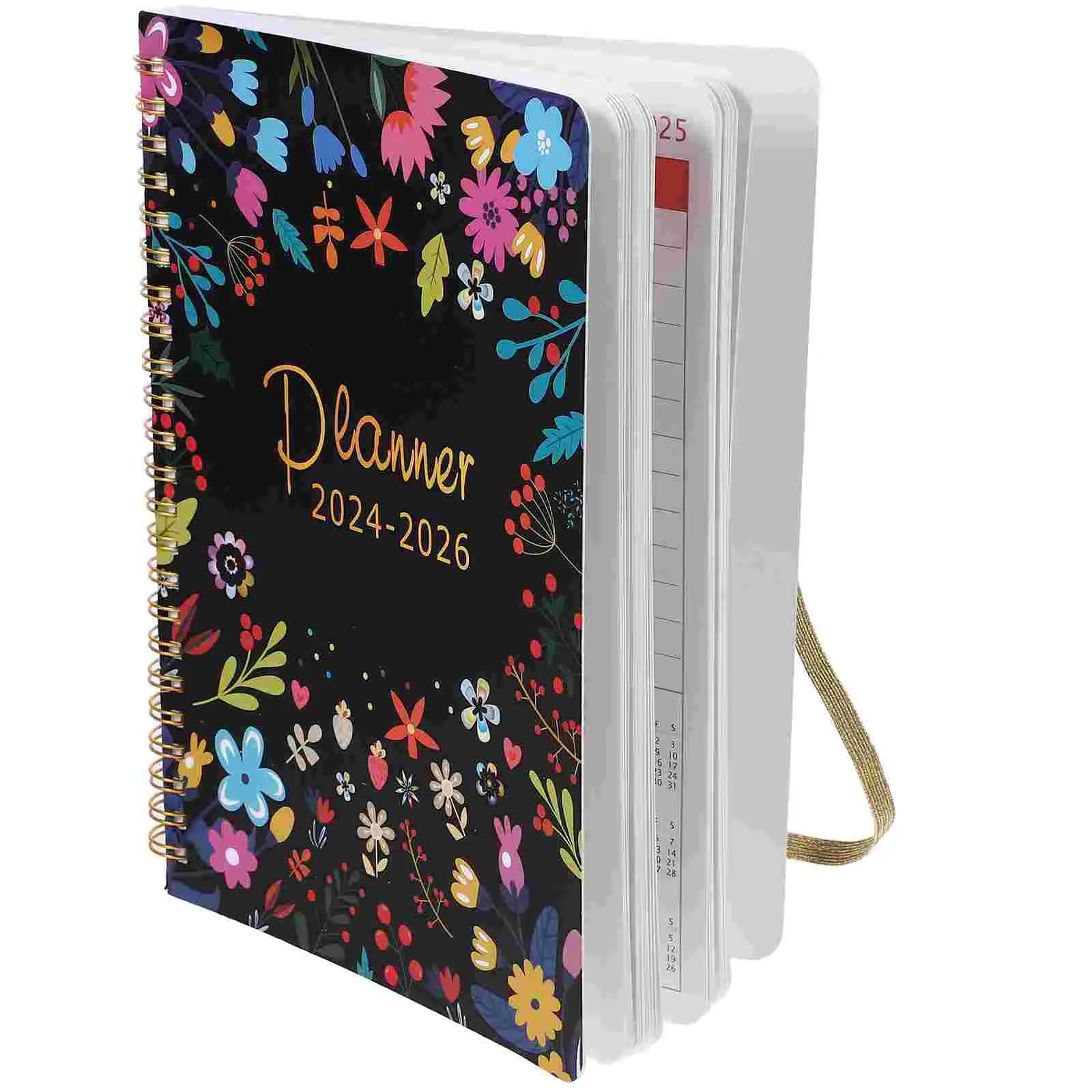 1 Book of Notebook Decorative Printing Coil Notepad Exquisite English  Notepad Cash Budget Binder 2024 agenda spanish Agendas - AliExpress