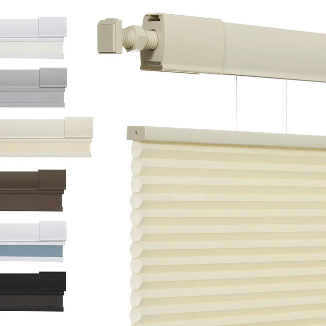 2025 การออกแบบใหม่ลดเสียงรบกวนฉนวนความร้อนป้องกันรังสียูวีติดตั้งง่ายไม่มีม่านรังผึ้งเจาะสําหรับห้องนอน 1