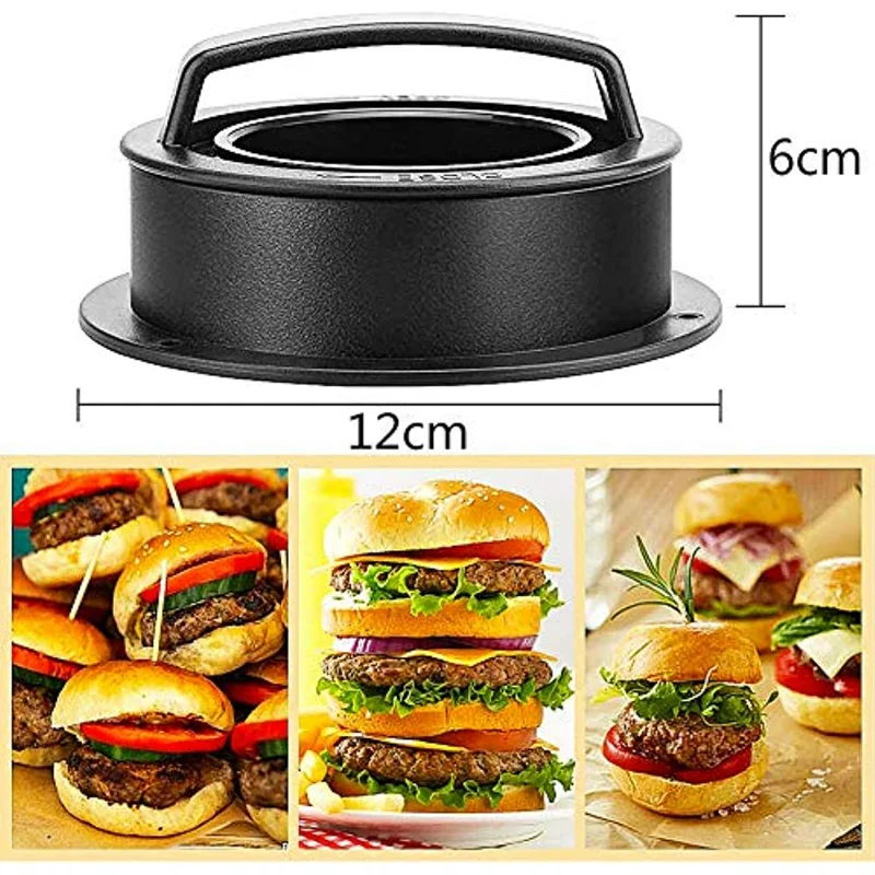 DIY Meat Compactor Manual Hamburger Meat Pie Rice Ball Pressing Mold Plastic Hamburg Press Tool Set Kitchen Accessories
