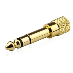 Durable Gold - Plated Audio Jack Converter - 6.35mm to 3.5mm Adapter (1 PC)