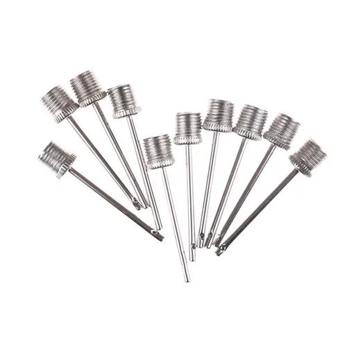 10pcs Inflating Needle Pin Nozzle Basketball Football Soccer Ball air Pump Parts ball inflating needle ball inflating nozzle