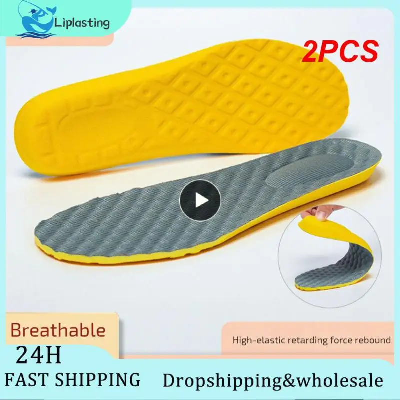 

Утолщенные дышащие и дезодорирующие дышащие дезодорирующие противоударные стельки, полноразмерные стельки с поддержкой свода стопы, уютные, 2 шт.