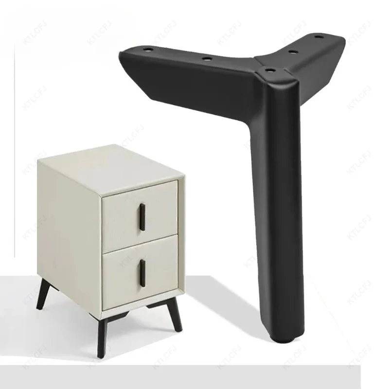 4 stuks meubelpoten, instelbaar, meubelpoten, driehoek, steunpoten, vervanging, roestvrij staal, meubelpoten, metalen poten voor bed, bank en nachtkastje, voeten, werkblad, bureau, tafelpoten, goud, 35 cm
