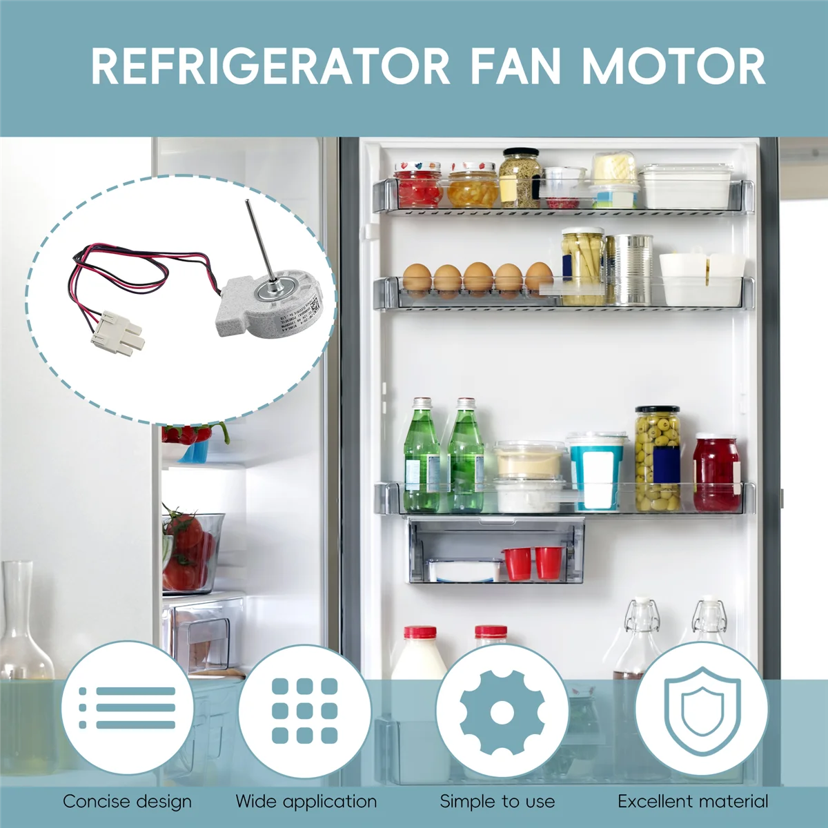 FZFZ For Refrigerator Fan Motor BCD-568WPBJ.551WPCX.570WPB.B1385.4-4