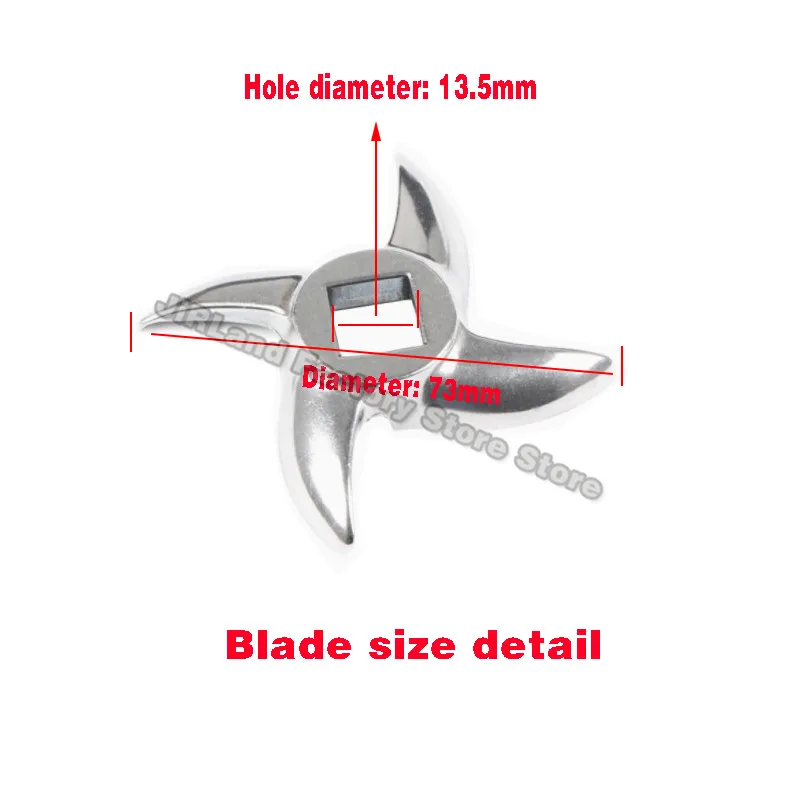 Meat grinder 22 type accessories Electric stainless steel orifice plate Mesh screen Round knife blade Meat grinder blade 5