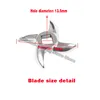 Meat grinder 22 type accessories Electric stainless steel orifice plate Mesh screen Round knife blade Meat grinder blade 5