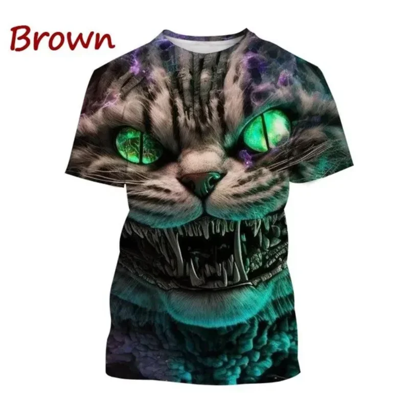 

New Singular Cat Smile 3D Print T-shirt for Unisex Fashion Women Clothing Fashion Casual Oversized T Shirt Harajuku Tops Tees