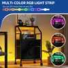 Mobile File Cabinet with 2 Drawer , Fabric Vertical File Cabinet with Wheels & Charging Station, Printer Stand with Open Shelf 6