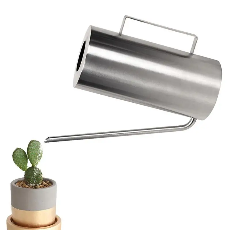 

Silver Metal Watering Can Stainless Steel Long Spout Watering Can 1.5 L Modern Style Watering Pot Stainless Steel Water Can For