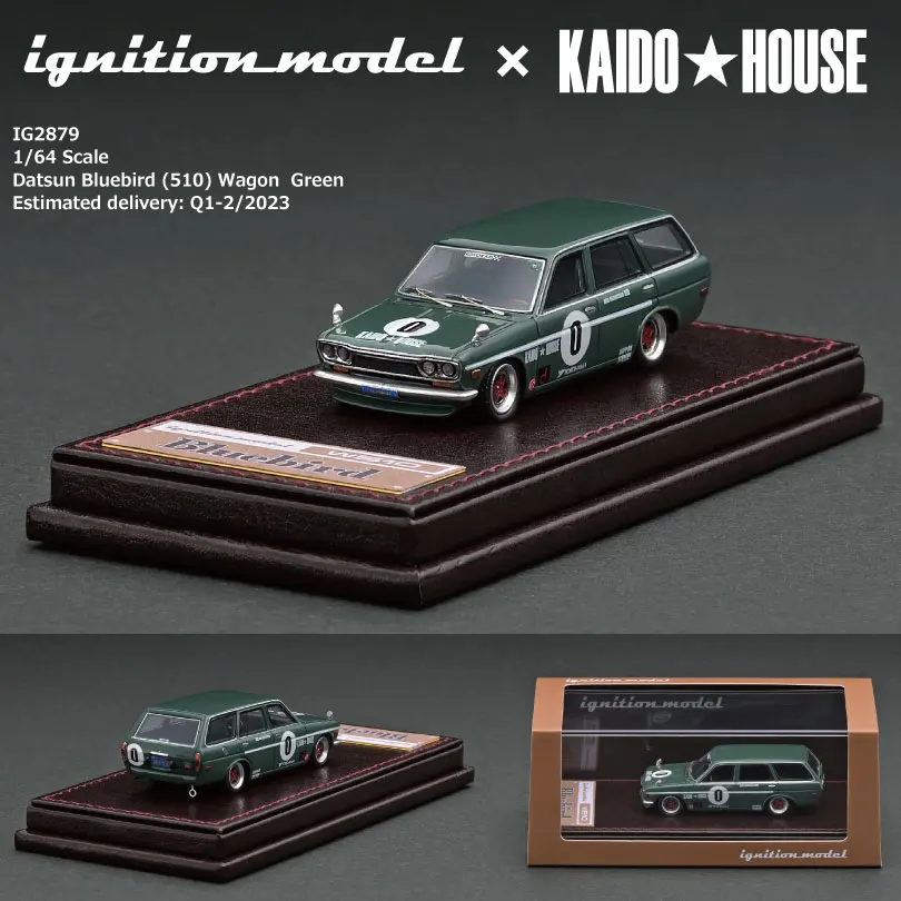 

IG 1:64 Datsun Bluebird (510) Wagon Green Model Car