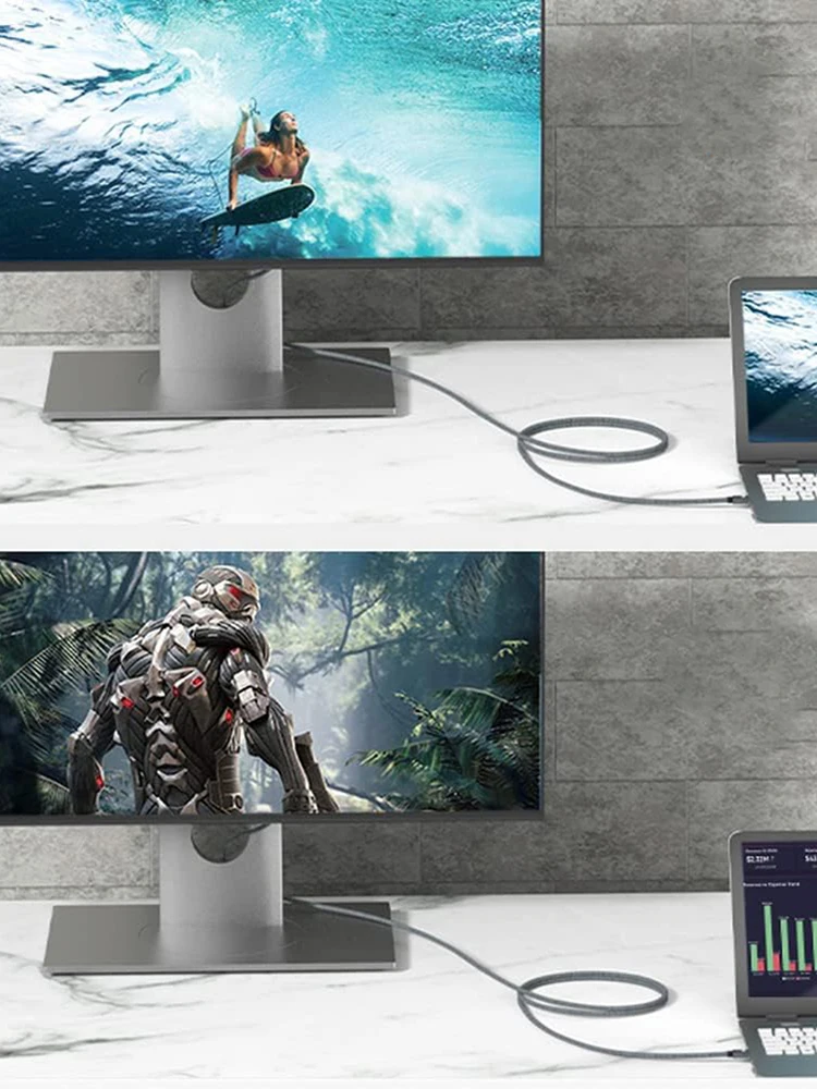 1.8M USB C-DP ̺ Thunderbolt 4/3 ȣȯ 8K@60Hz 4K@144Hz USB C Male-iPad MacBook DisplayPort Male ̺