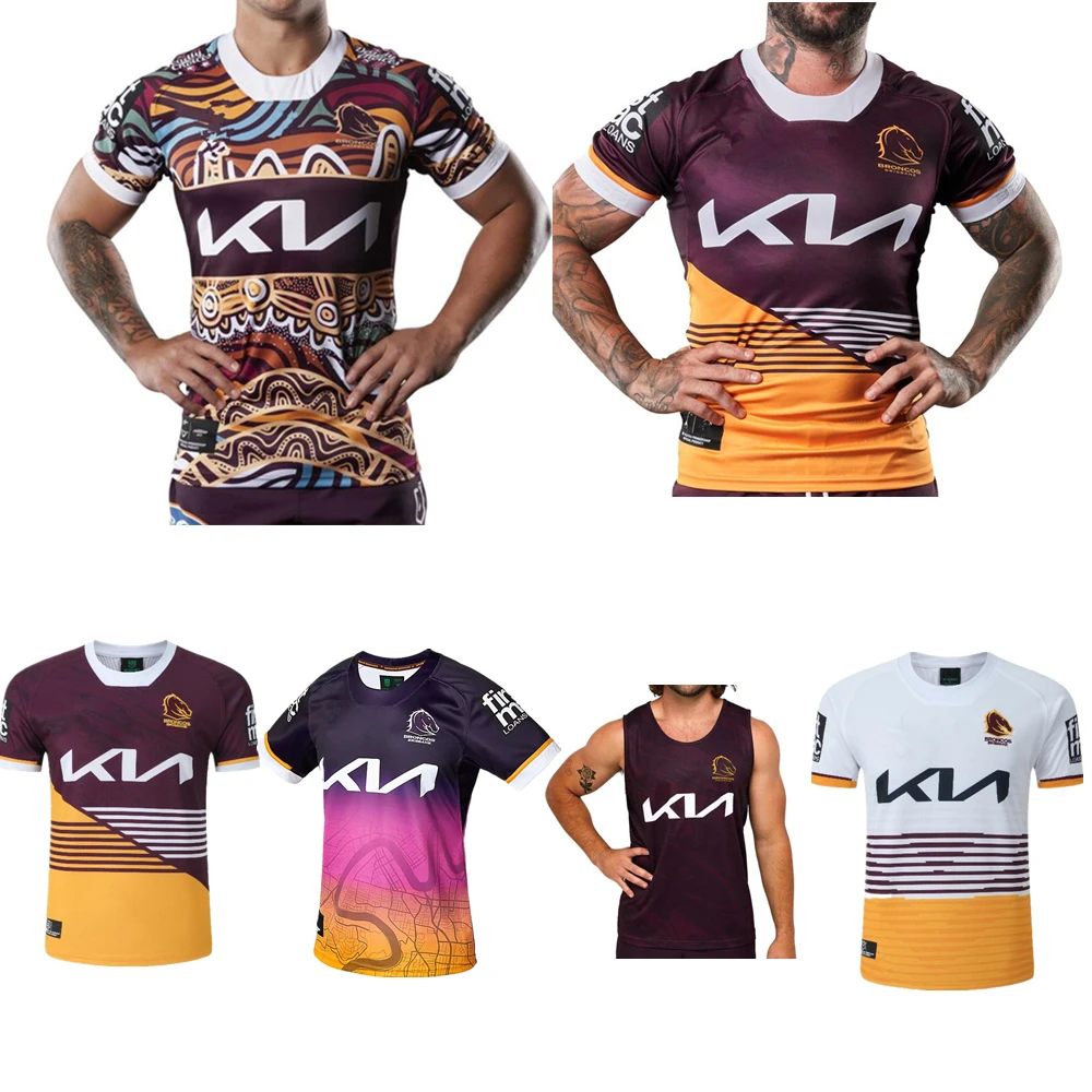 2023 Brisbane Broncos City Rugby Shirt Australia Broncos Retro Rugby